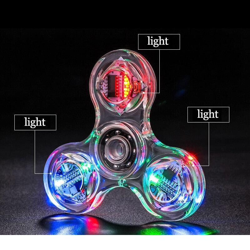 Glowing LED Fidget Spinner