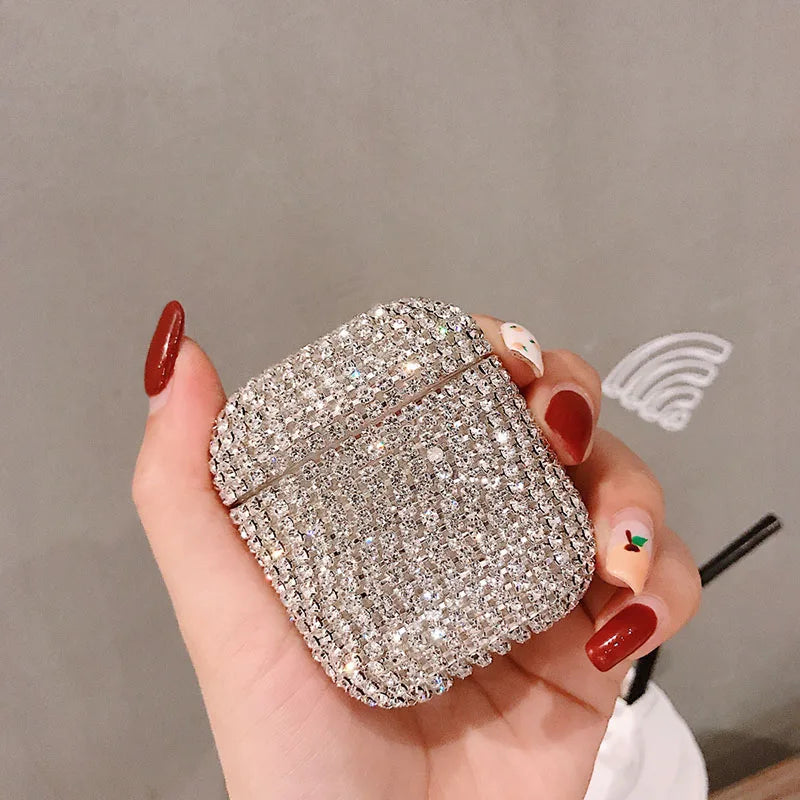 Cute Case For AirPod Air Pods Pro 2 3 Bling Diamond Hard Shell Protective Cover