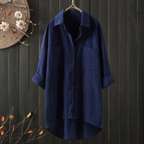 Kelly™ | Casual Loose Cotton Linen Women's Shirts