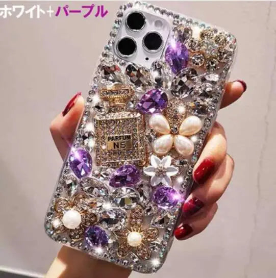 Luxury Bling Diamond Perfume Bottle Phone Case for iPhone Models