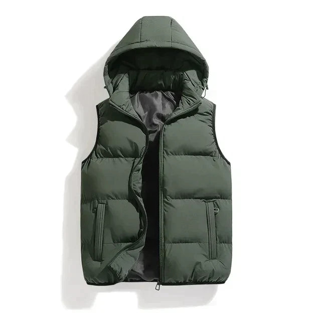 Haris - Waistcoat with detachable hood