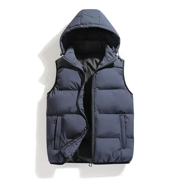 Haris - Waistcoat with detachable hood
