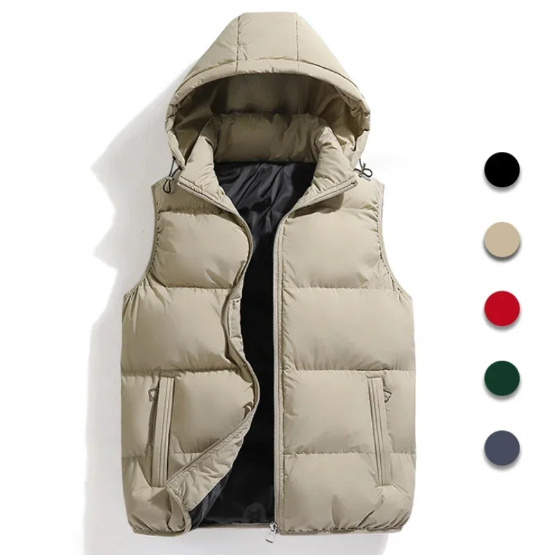 Haris - Waistcoat with detachable hood