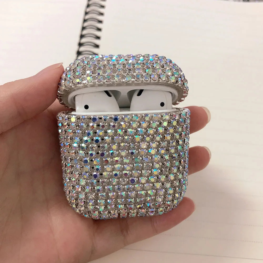Cute Case For AirPod Air Pods Pro 2 3 Bling Diamond Hard Shell Protective Cover