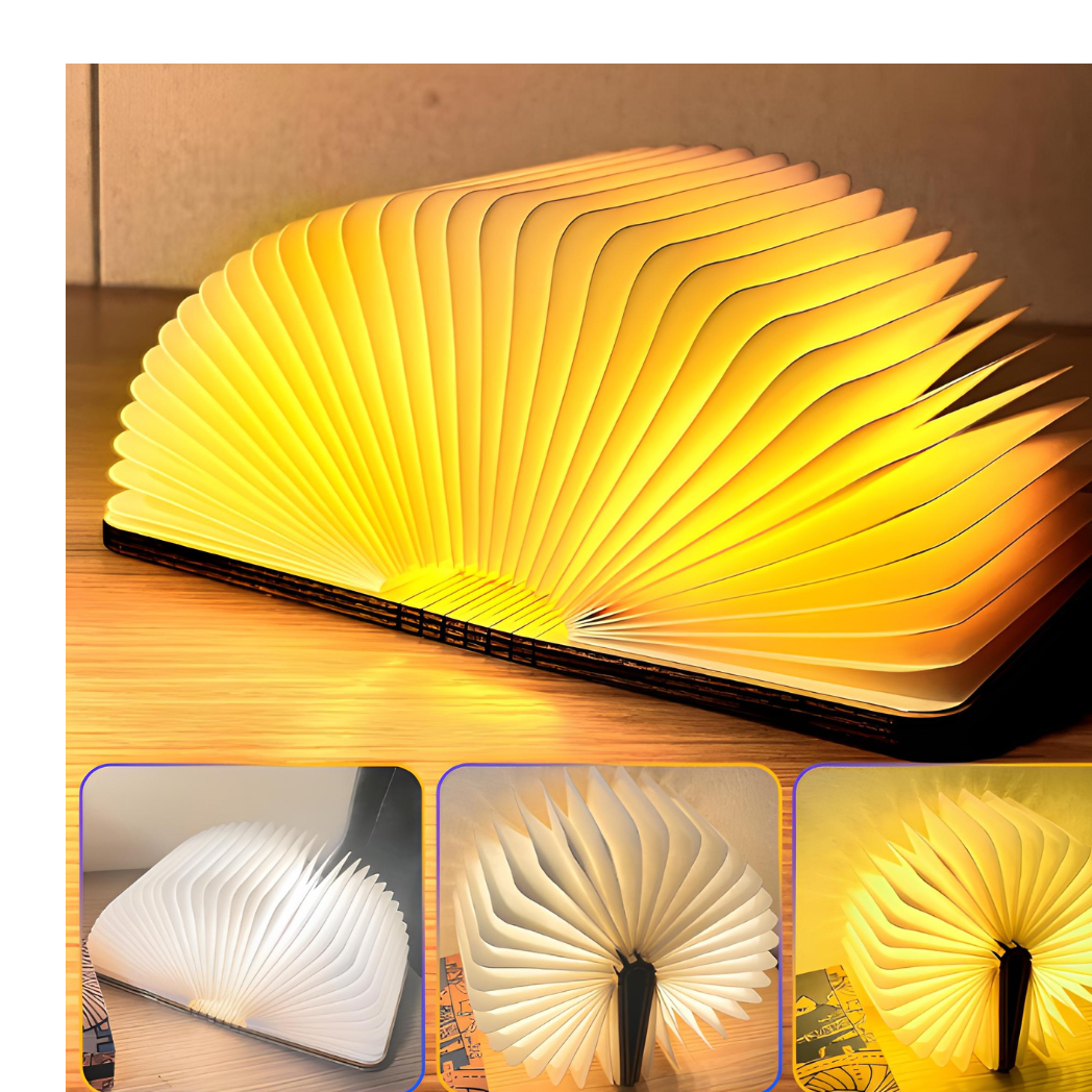 DLUFYEI Foldable Book Lamp