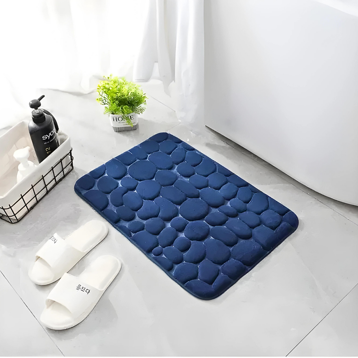 Non-Slip Embossed Bathroom Mat