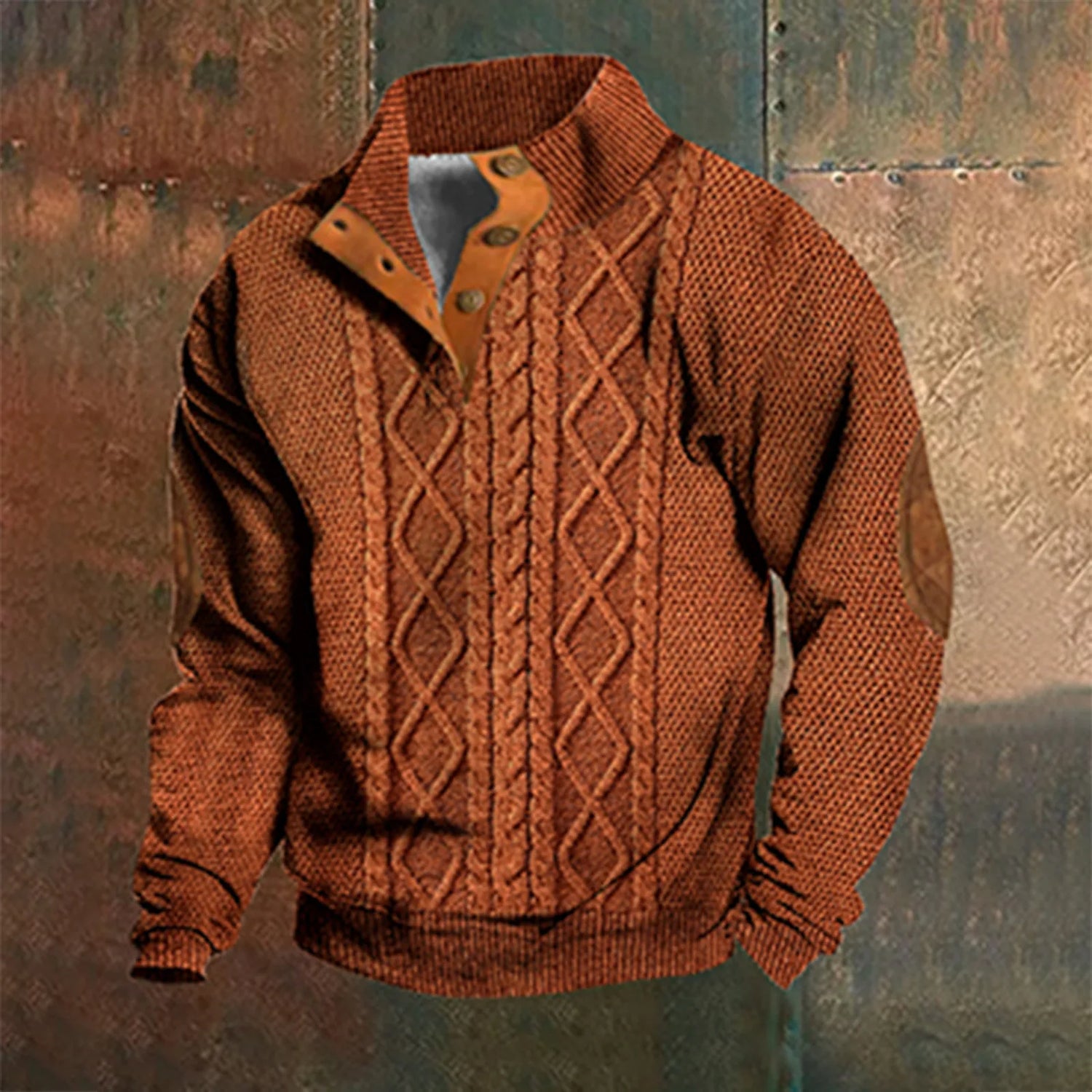 Bluma - Casual retro cashmere shirt for men