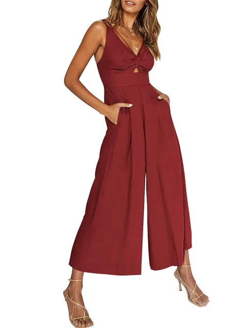 Kyra - Elegant sleeveless jumpsuit with wide leg