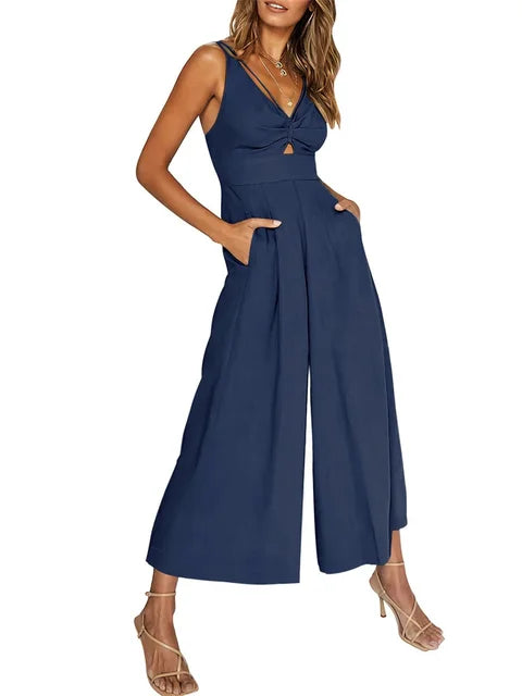 Kyra - Elegant sleeveless jumpsuit with wide leg