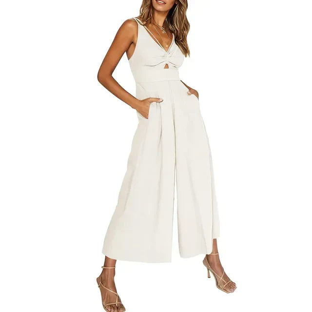 Kyra - Elegant sleeveless jumpsuit with wide leg