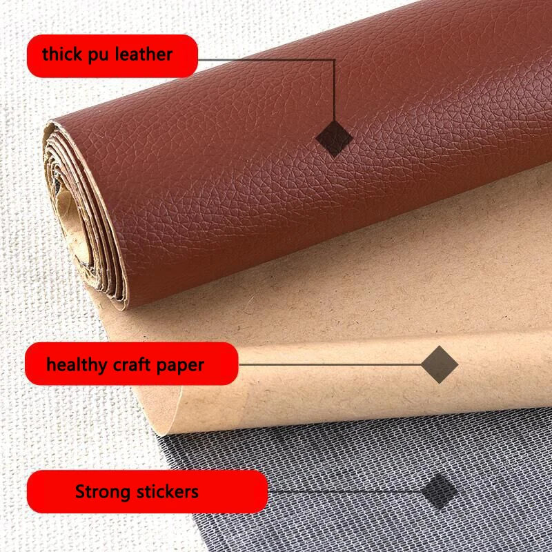 Self Adhesive PU Leather Repair Patches Fix Sticker for Sofa Car Seat