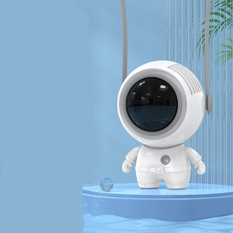 Astronaut Small Fan Handheld Hanging Neck Creative Bladeless Mini Fan