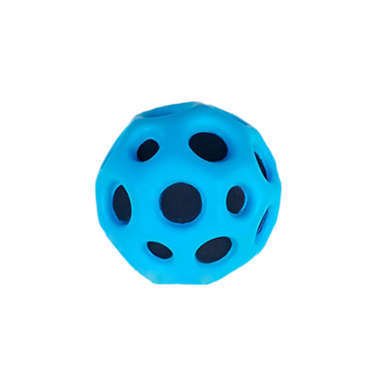 Anti-fall Moon Shape Porous Bouncy Ball Kids Indoor Outdoor Toy Ergonomic Design