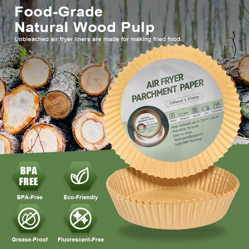 50pcs Air Fryer Disposable Paper Liner