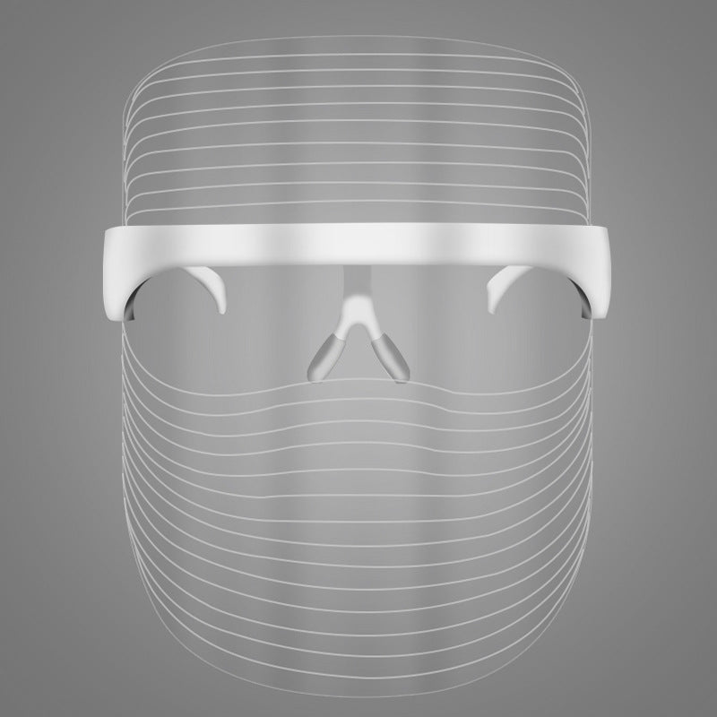 LED Three-color Beauty Mask Household Face Acne Removing Photon Skin Rejuvenation Skin Whitening