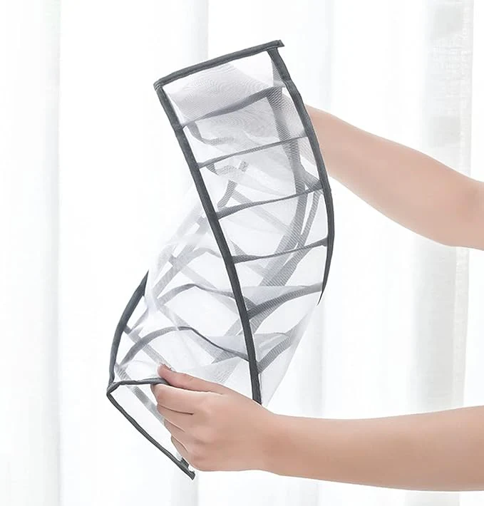 7-Grid Foldable Drawer Organizer for Dorm Closet