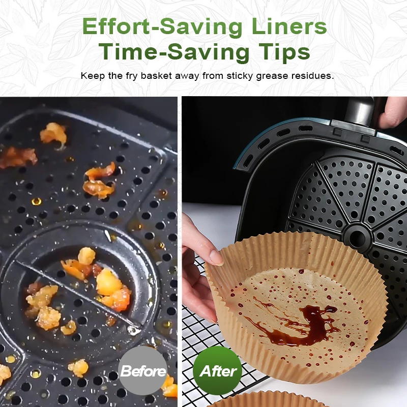 50pcs Air Fryer Disposable Paper Liner