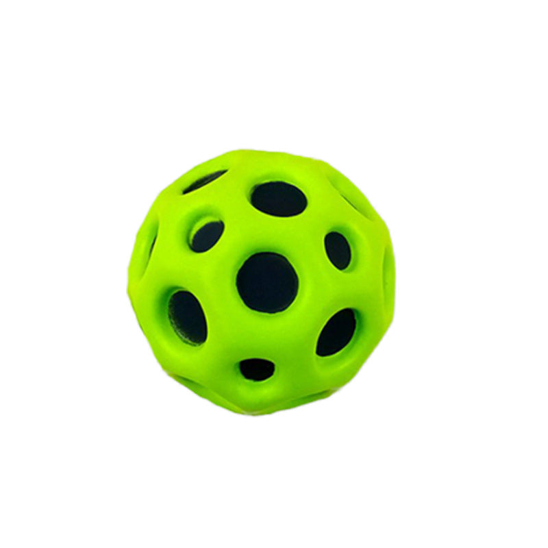 Anti-fall Moon Shape Porous Bouncy Ball Kids Indoor Outdoor Toy Ergonomic Design