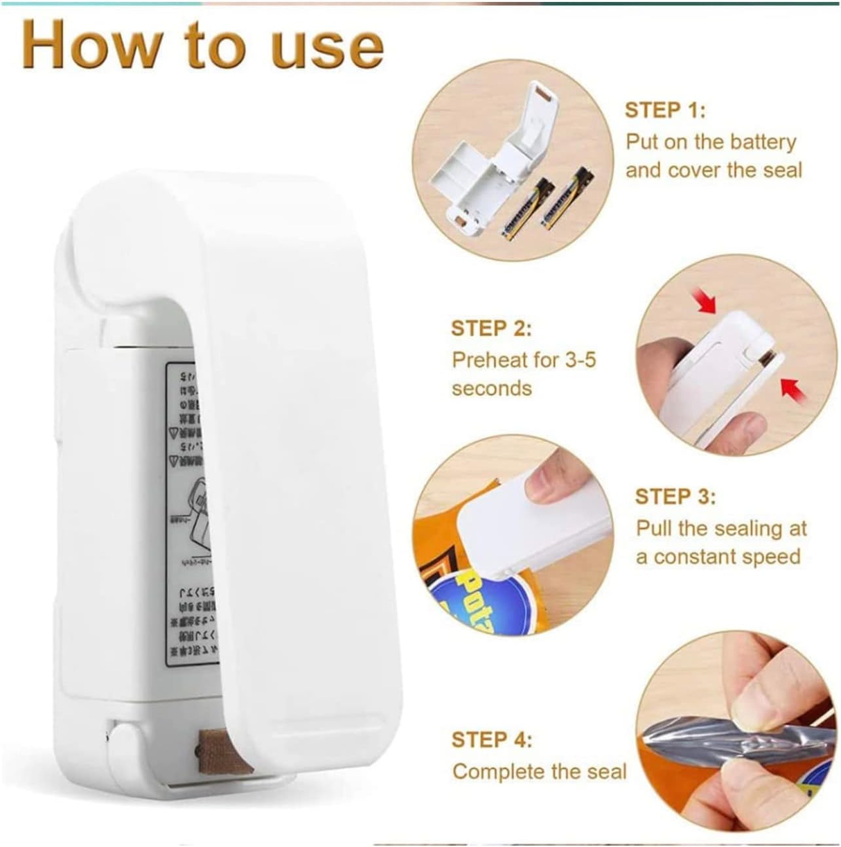 Portable Bag Heat Sealer