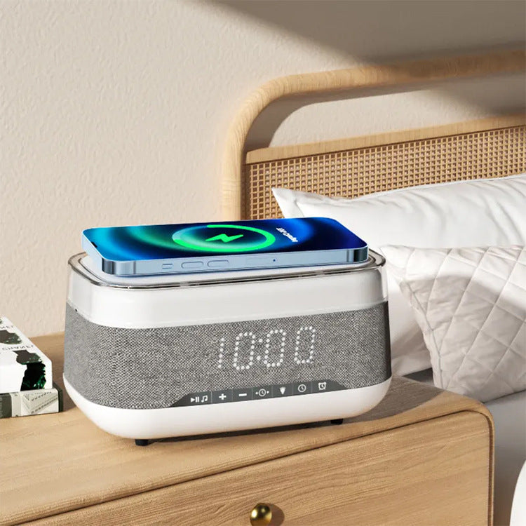 Intelligent Multifunctional Alarm Clock Bluetooth Speaker Wireless Charger