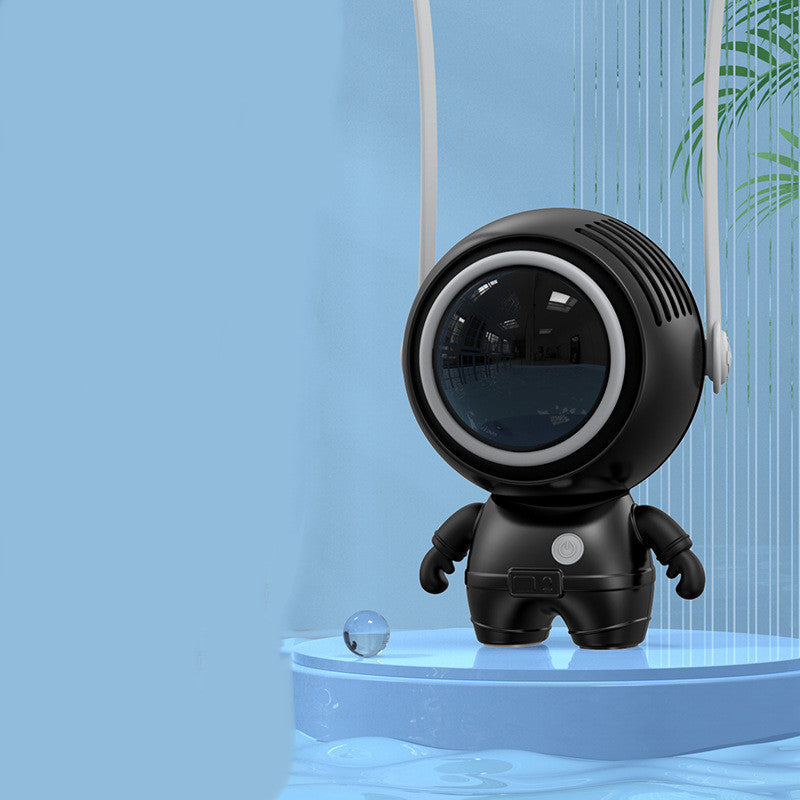 Astronaut Small Fan Handheld Hanging Neck Creative Bladeless Mini Fan