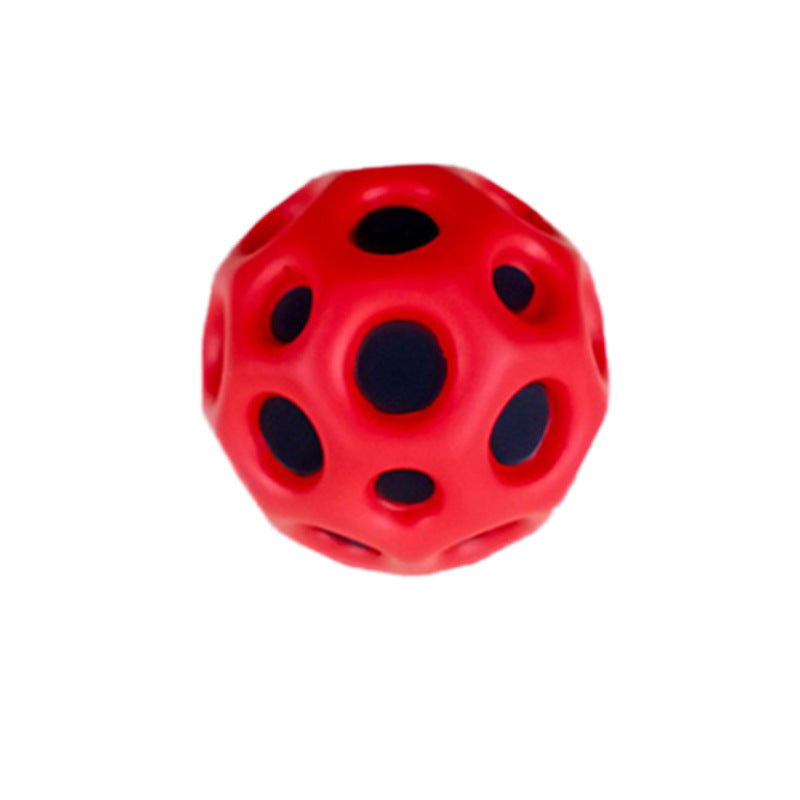 Anti-fall Moon Shape Porous Bouncy Ball Kids Indoor Outdoor Toy Ergonomic Design