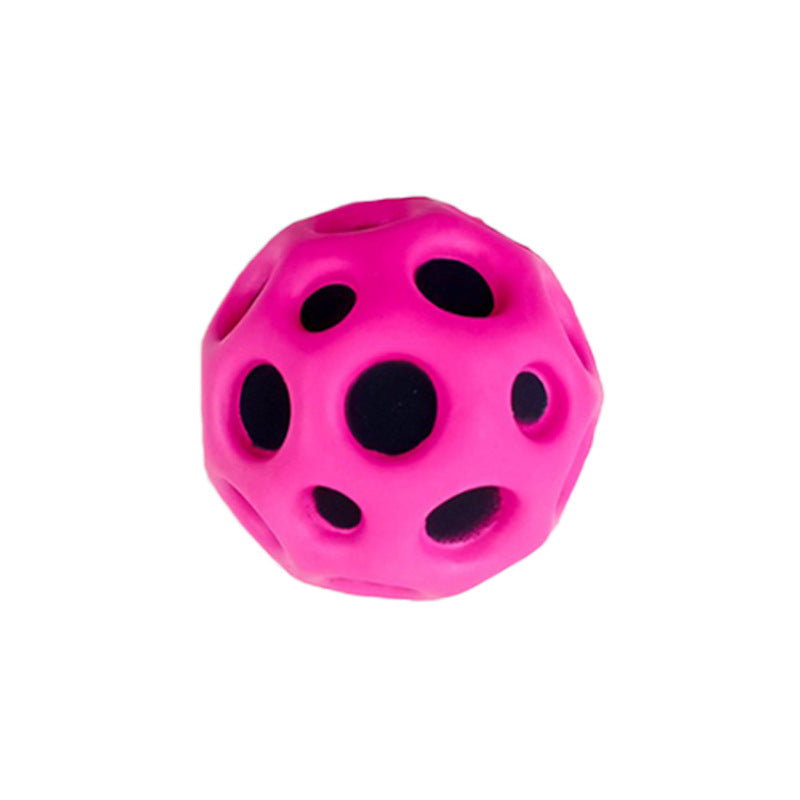 Anti-fall Moon Shape Porous Bouncy Ball Kids Indoor Outdoor Toy Ergonomic Design