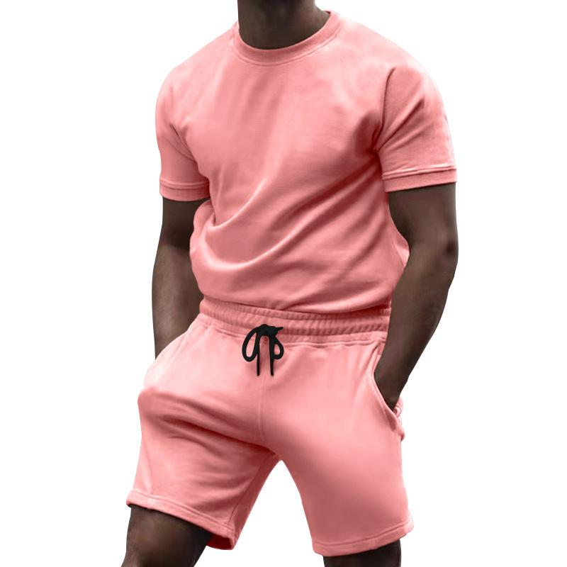 Men's Casual Fashion Solid Color Two Piece Suit 57750620L