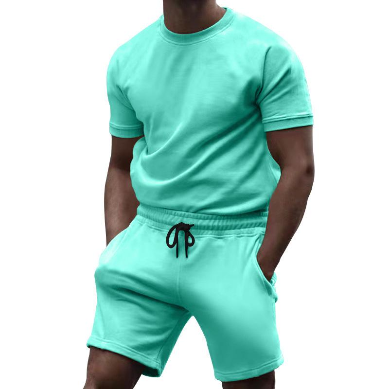 Men's Casual Fashion Solid Color Two Piece Suit 57750620L