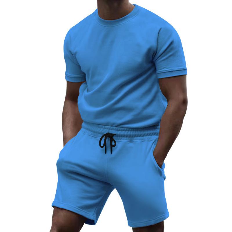 Men's Casual Fashion Solid Color Two Piece Suit 57750620L