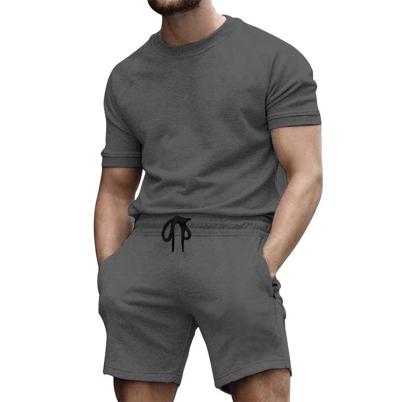 Men's Casual Fashion Solid Color Two Piece Suit 57750620L