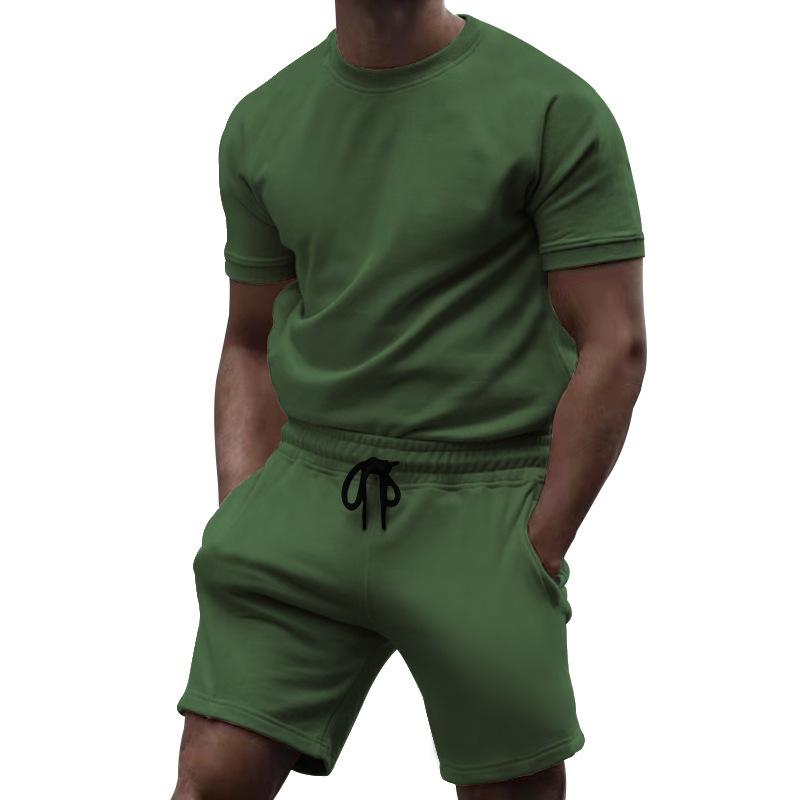Men's Casual Fashion Solid Color Two Piece Suit 57750620L