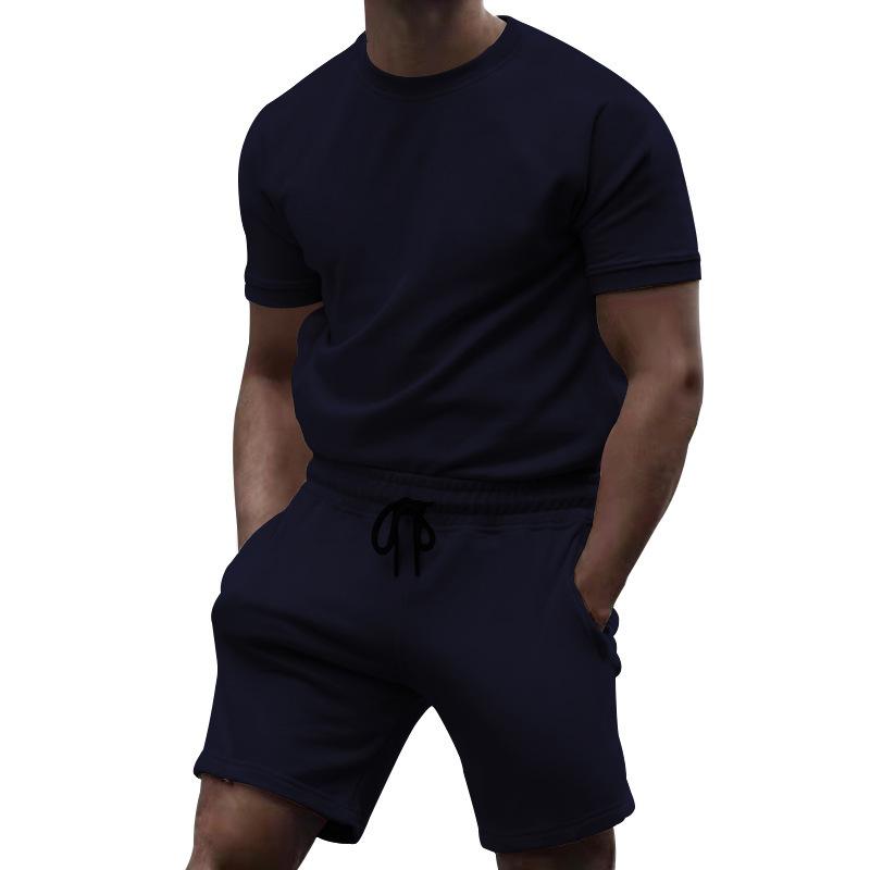 Men's Casual Fashion Solid Color Two Piece Suit 57750620L