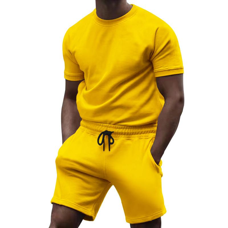 Men's Casual Fashion Solid Color Two Piece Suit 57750620L