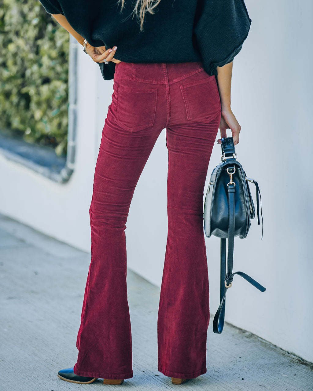 Imogen - Fashionable flared trousers with stretch