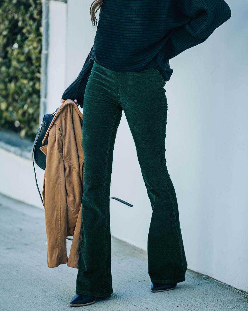 Imogen - Fashionable flared trousers with stretch