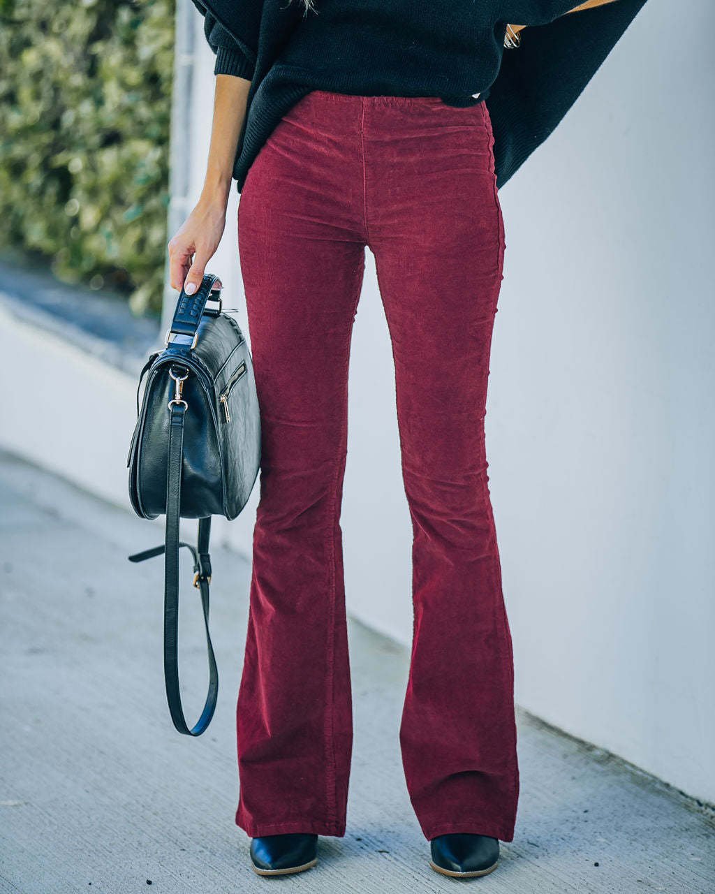 Imogen - Fashionable flared trousers with stretch