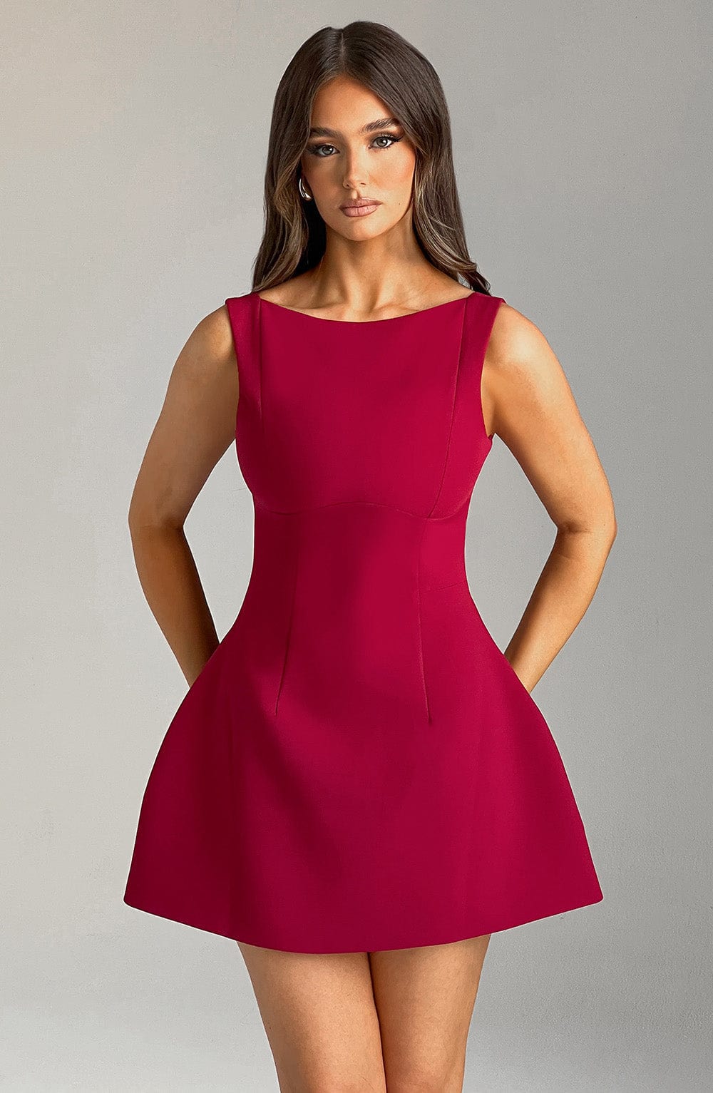 ALANA MINI DRESS - RED