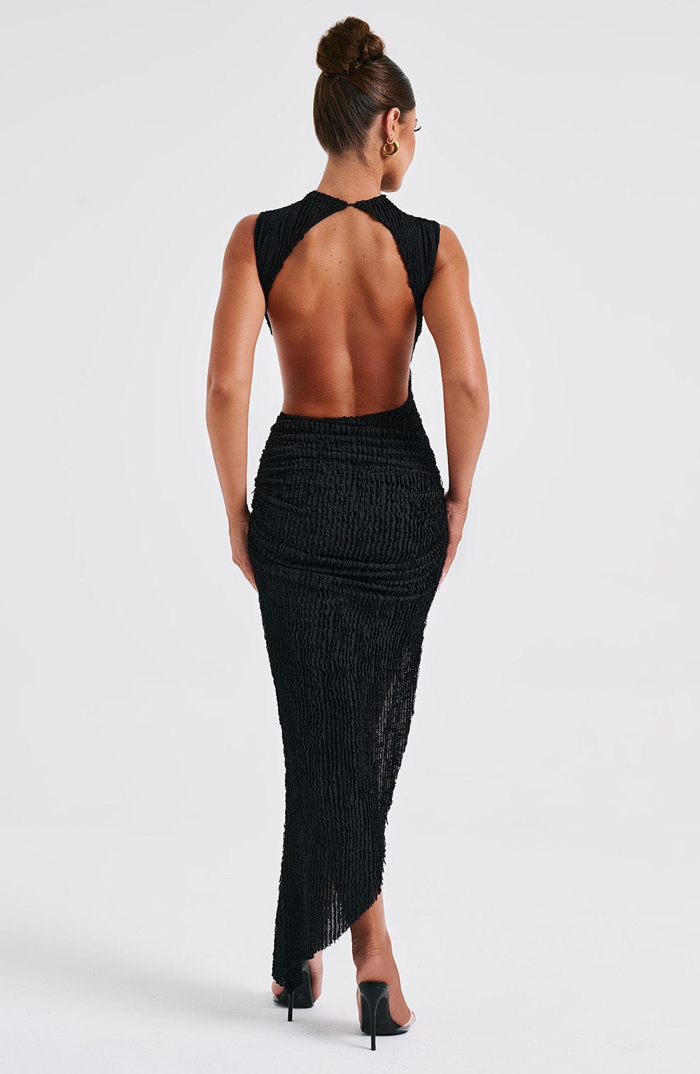 APHRODITE MIDI DRESS - BLACK