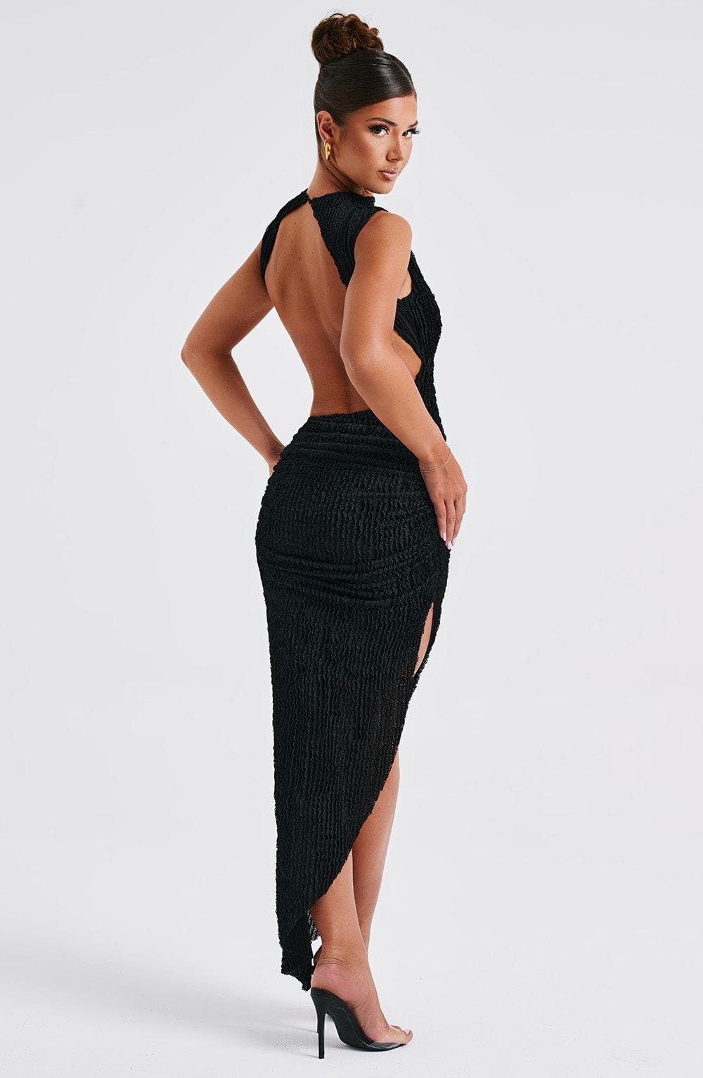 APHRODITE MIDI DRESS - BLACK