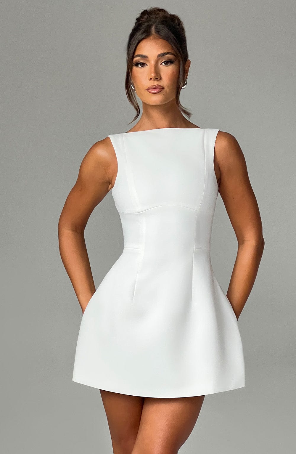 ALANA MINI DRESS - IVORY