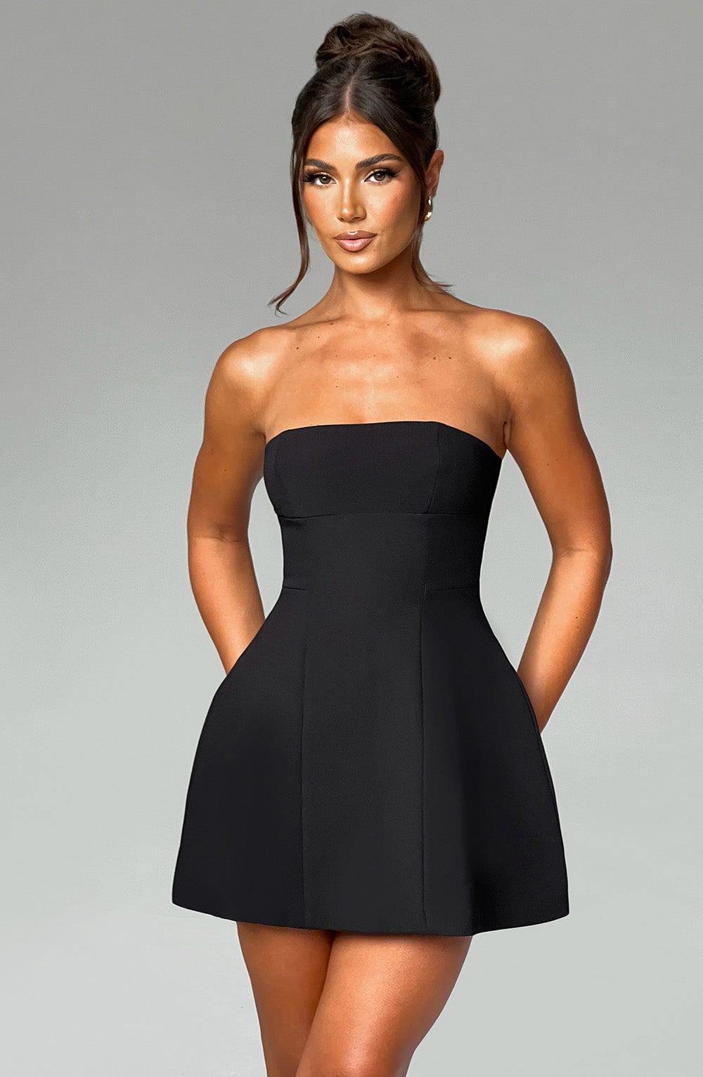 Asha mini dress in black