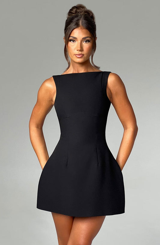 Alana mini dress in black