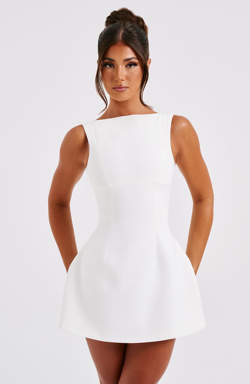 ALANA MINI DRESS - IVORY