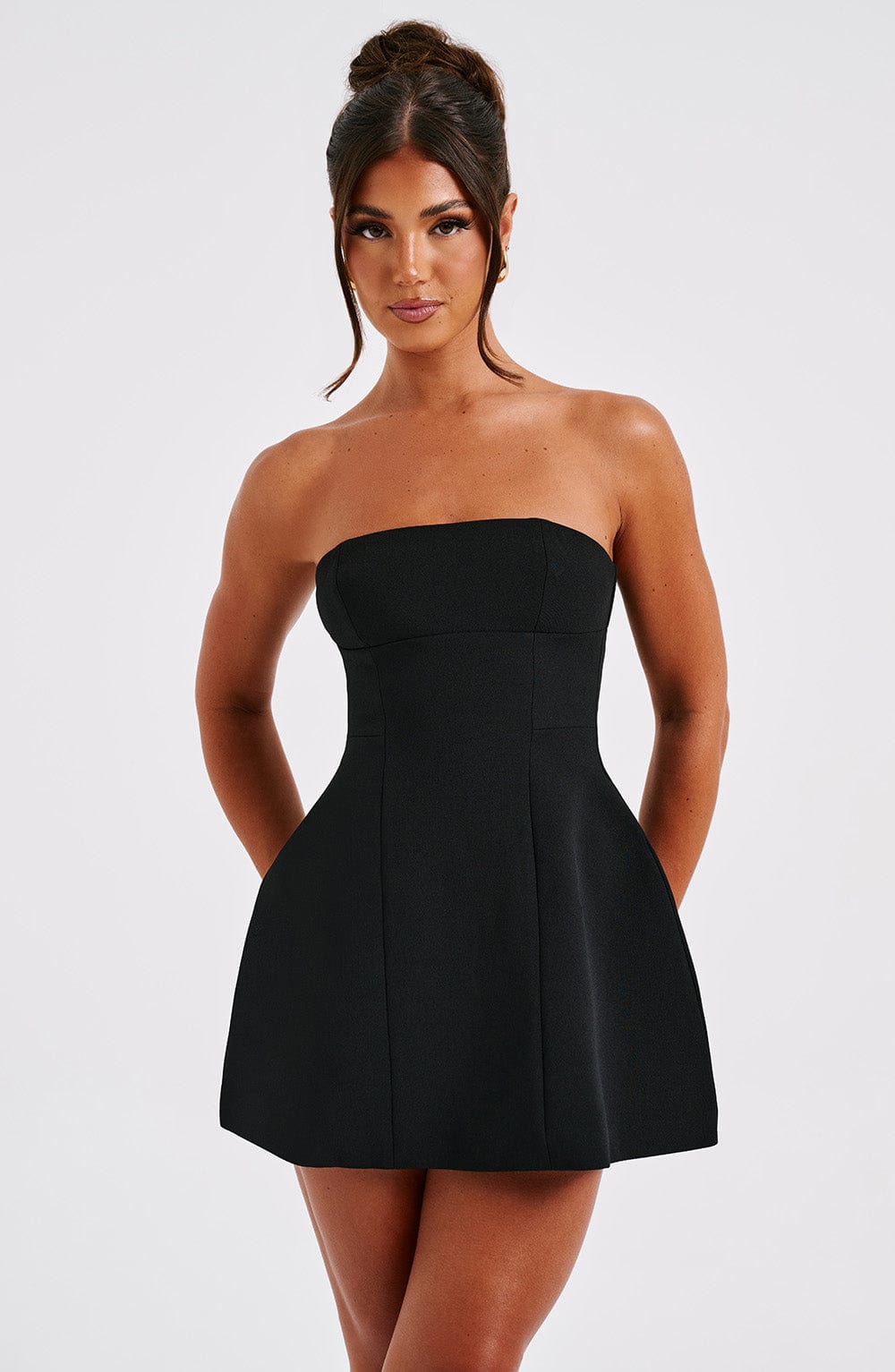 Asha mini dress in black