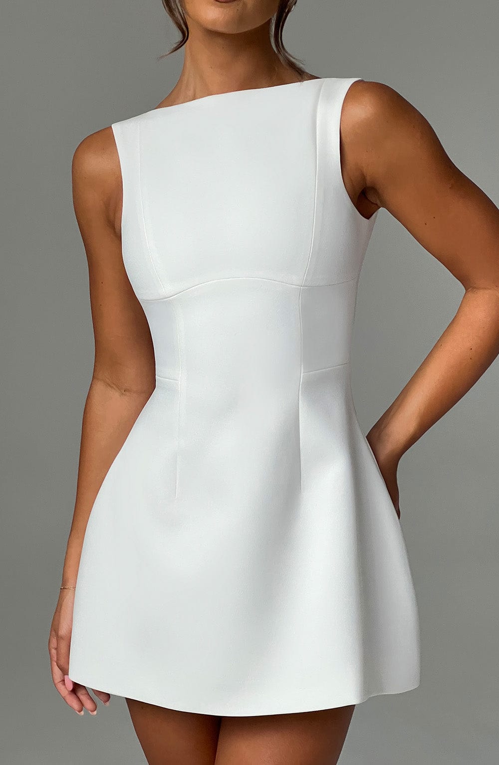 ALANA MINI DRESS - IVORY