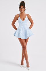 LEILA PLAYSUIT - BLUE