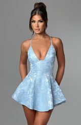 LEILA PLAYSUIT - BLUE