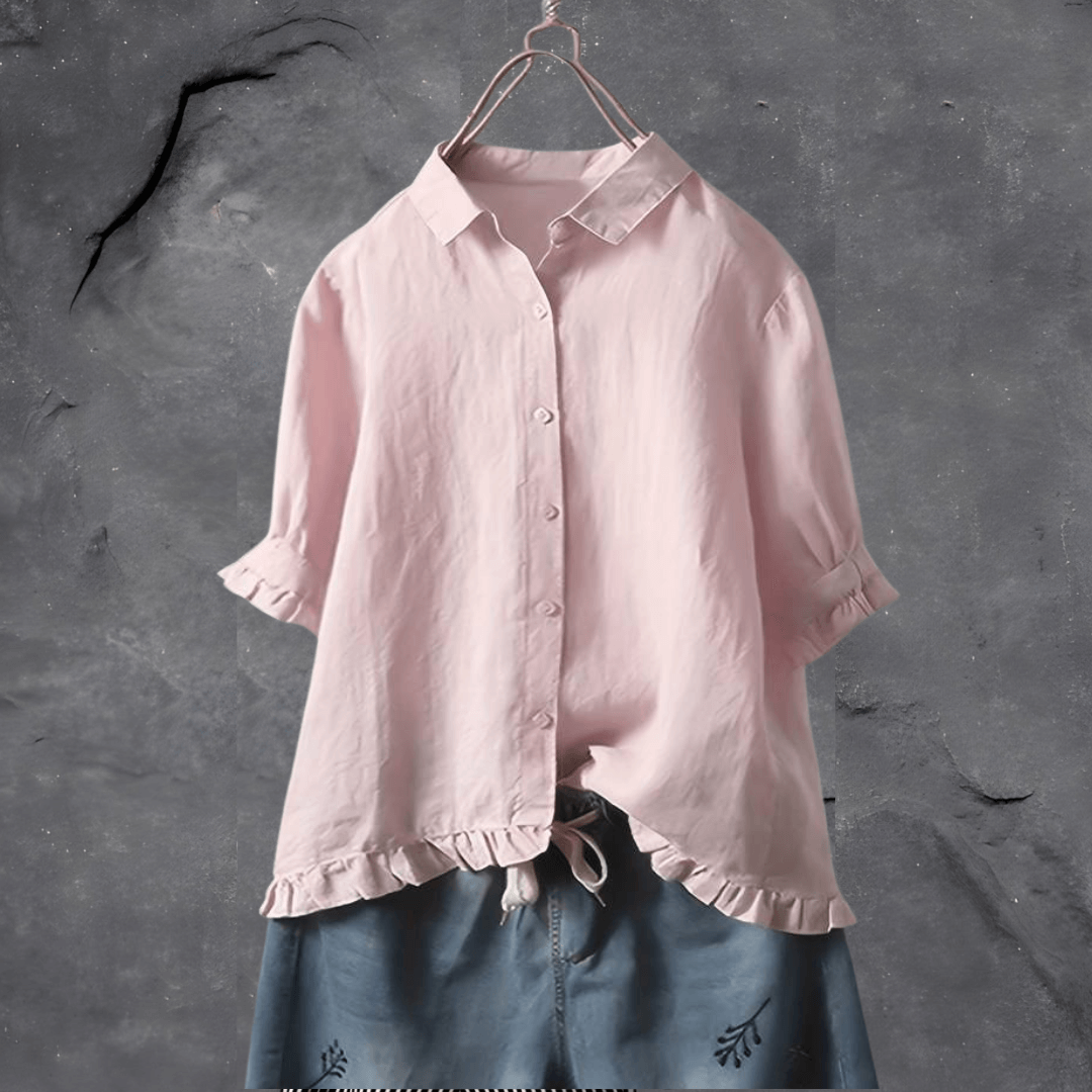 Prudence -Elegant cotton shirt women