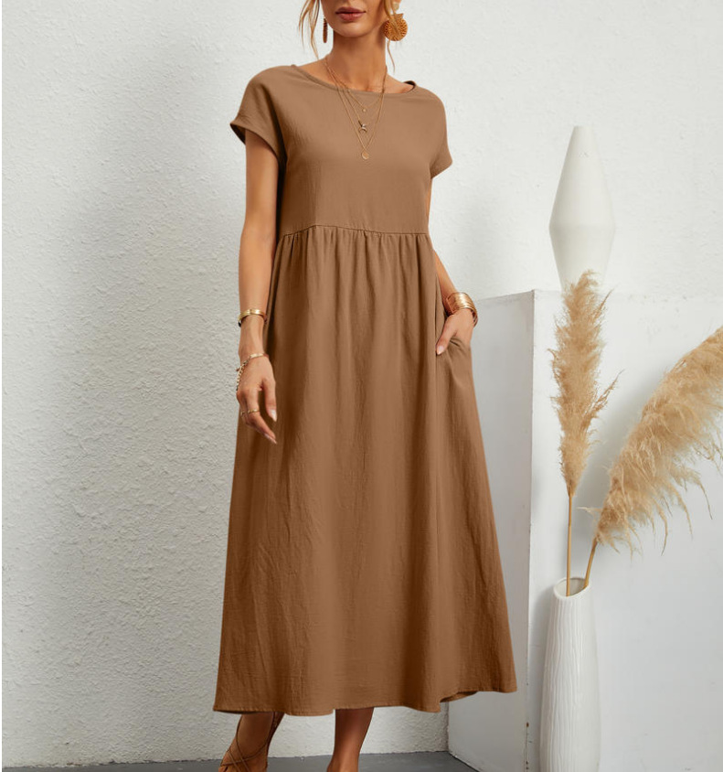 Solena - Casual, loose summer dress with pockets